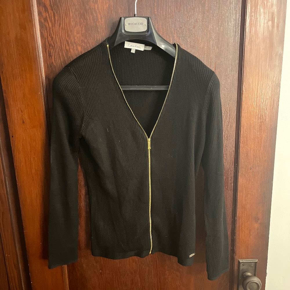 Calvin Klein zip up sweater